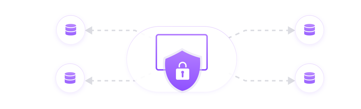 Secure database connections diagram